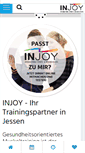 Mobile Screenshot of injoy-jessen.de