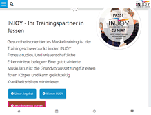 Tablet Screenshot of injoy-jessen.de